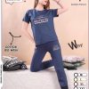 Round neck tshirt payjama night suit